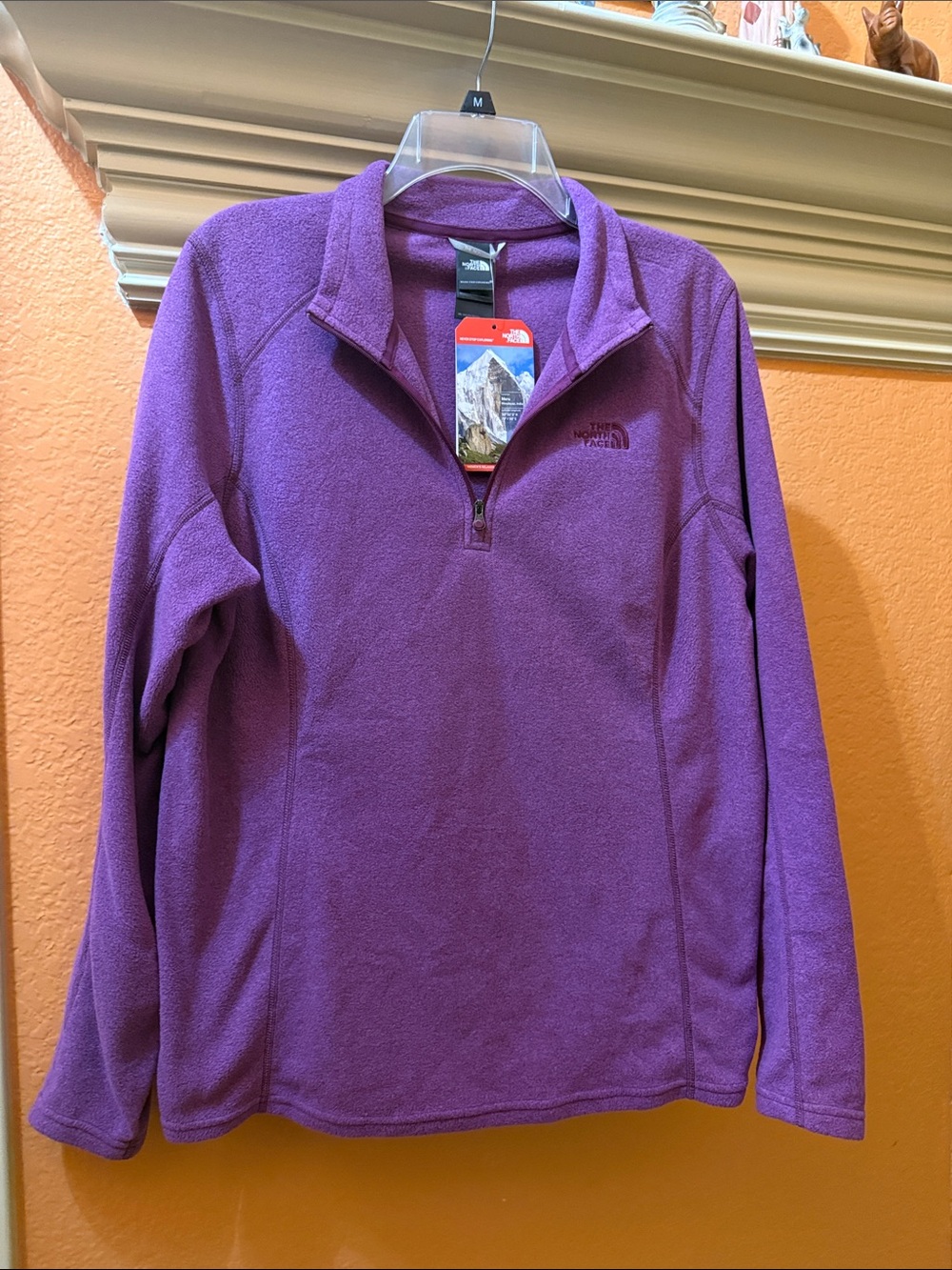 The North Face Women's Purple Quarter-Zip Fleece Pullover
